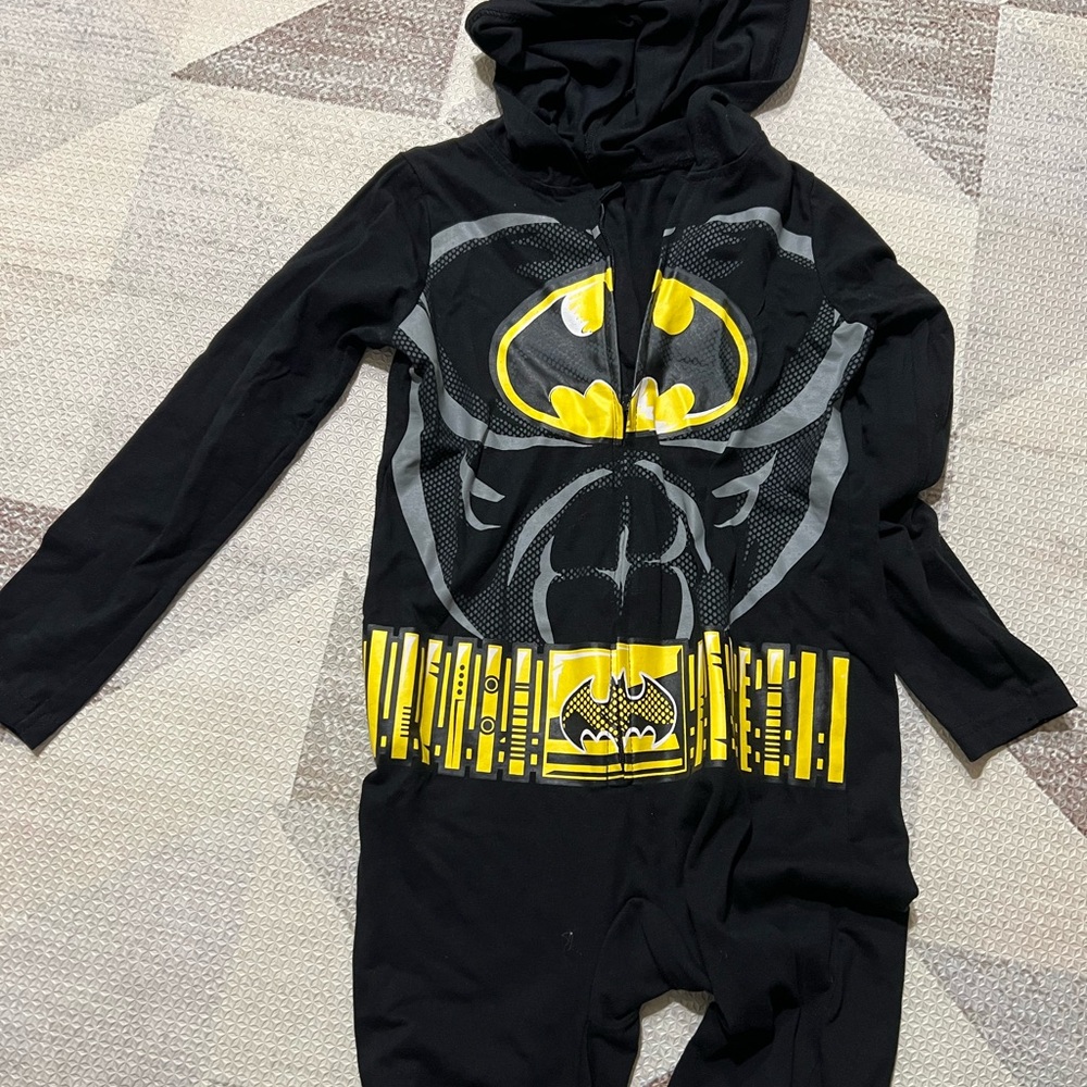 Batman Black and Yellow Zip-Up Hoodie Without Cape
